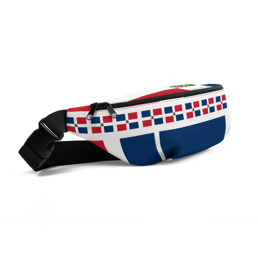 Dominican Republic Flag All-Over Collage Fanny Pack  - 2020 - DominicanGirlfriend.com - Frases Dominicanas - República Dominicana Lifestyle Graphic T-Shirts Streetwear & Accessories - New York - Bronx - Washington Heights - Miami - Florida - Boca Chica - USA - Dominican Clothing