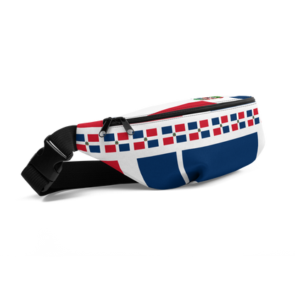 Dominican Republic Flag All-Over Collage Fanny Pack  - 2020 - DominicanGirlfriend.com - Frases Dominicanas - República Dominicana Lifestyle Graphic T-Shirts Streetwear & Accessories - New York - Bronx - Washington Heights - Miami - Florida - Boca Chica - USA - Dominican Clothing