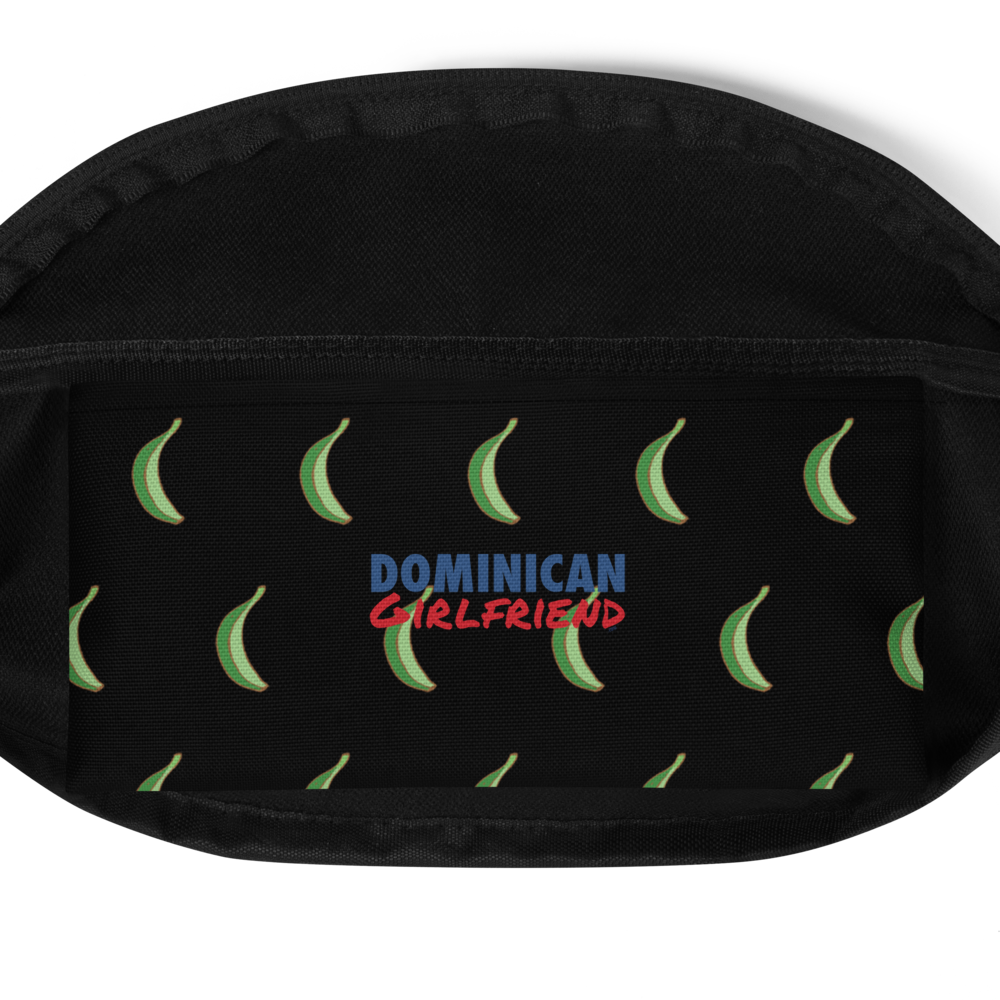 Platano All-Over Fanny Pack (Black)  - 2020 - DominicanGirlfriend.com - Frases Dominicanas - República Dominicana Lifestyle Graphic T-Shirts Streetwear & Accessories - New York - Bronx - Washington Heights - Miami - Florida - Boca Chica - USA - Dominican Clothing