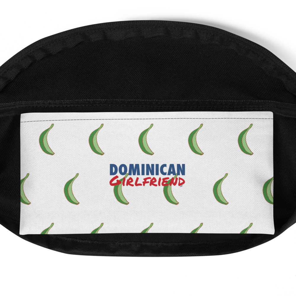 Platano All-Over Fanny Pack (White)  - 2020 - DominicanGirlfriend.com - Frases Dominicanas - República Dominicana Lifestyle Graphic T-Shirts Streetwear & Accessories - New York - Bronx - Washington Heights - Miami - Florida - Boca Chica - USA - Dominican Clothing