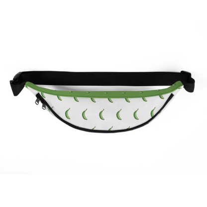 Platano All-Over Fanny Pack (White)  - 2020 - DominicanGirlfriend.com - Frases Dominicanas - República Dominicana Lifestyle Graphic T-Shirts Streetwear & Accessories - New York - Bronx - Washington Heights - Miami - Florida - Boca Chica - USA - Dominican Clothing