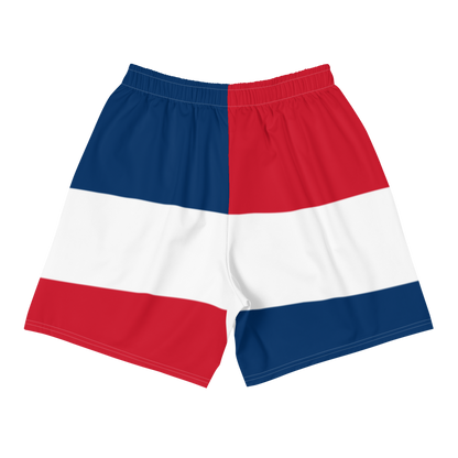 Geometric Dominican Republic Men's Athletic Long Shorts  - 2020 - DominicanGirlfriend.com - Frases Dominicanas - República Dominicana Lifestyle Graphic T-Shirts Streetwear & Accessories - New York - Bronx - Washington Heights - Miami - Florida - Boca Chica - USA - Dominican Clothing