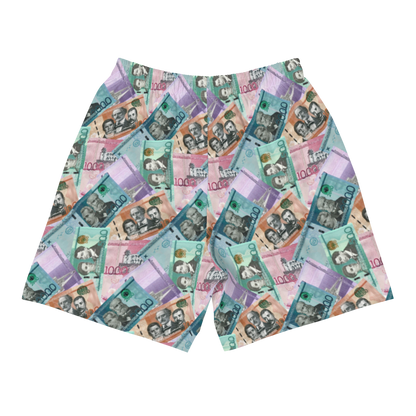 Dominican Pesos Men's Athletic Long Shorts  - 2020 - DominicanGirlfriend.com - Frases Dominicanas - República Dominicana Lifestyle Graphic T-Shirts Streetwear & Accessories - New York - Bronx - Washington Heights - Miami - Florida - Boca Chica - USA - Dominican Clothing