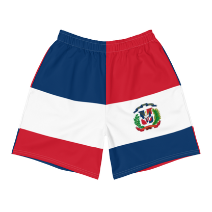 Geometric Dominican Republic Men's Athletic Long Shorts  - 2020 - DominicanGirlfriend.com - Frases Dominicanas - República Dominicana Lifestyle Graphic T-Shirts Streetwear & Accessories - New York - Bronx - Washington Heights - Miami - Florida - Boca Chica - USA - Dominican Clothing