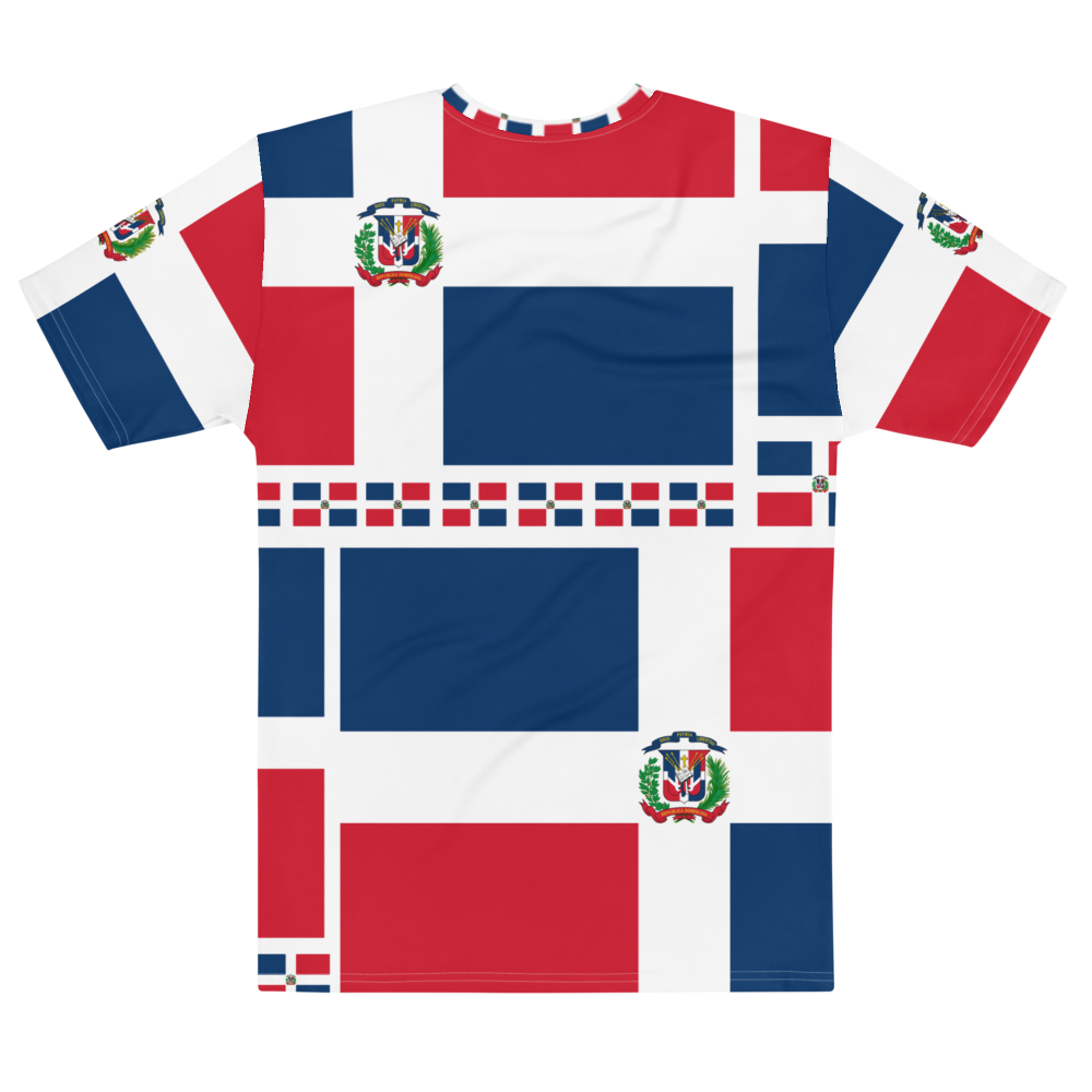 Dominican Republic Flag All-Over Collage Men's T-shirt  - 2020 - DominicanGirlfriend.com - Frases Dominicanas - República Dominicana Lifestyle Graphic T-Shirts Streetwear & Accessories - New York - Bronx - Washington Heights - Miami - Florida - Boca Chica - USA - Dominican Clothing