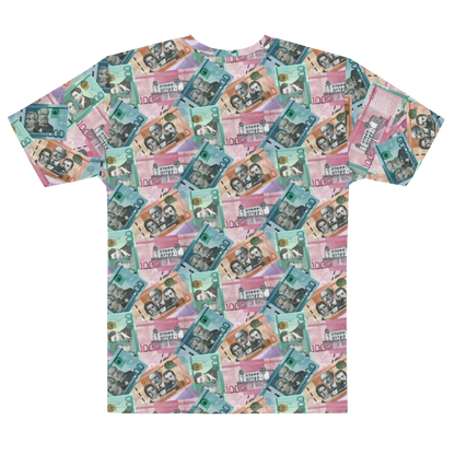 Dominican Pesos All-Over Men's T-shirt  - 2020 - DominicanGirlfriend.com - Frases Dominicanas - República Dominicana Lifestyle Graphic T-Shirts Streetwear & Accessories - New York - Bronx - Washington Heights - Miami - Florida - Boca Chica - USA - Dominican Clothing