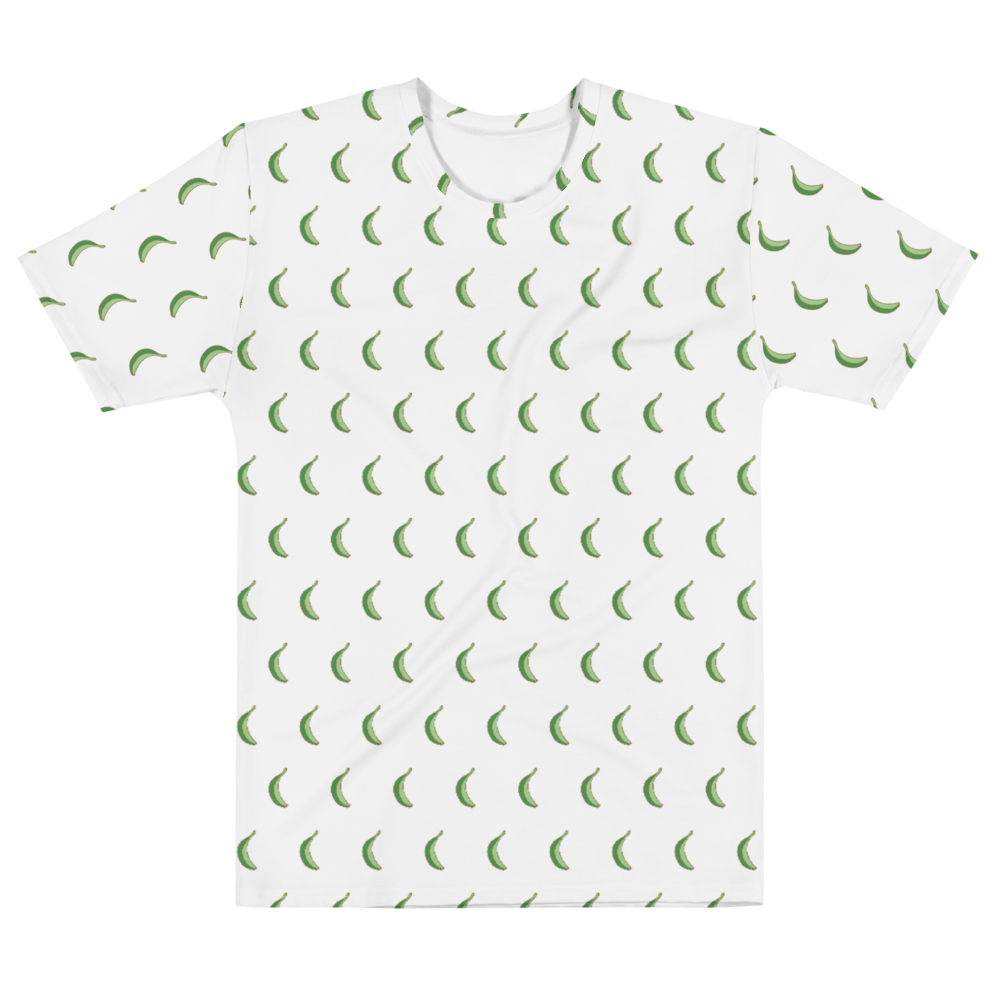 Platano All-Over Print Men's T-shirt  - 2020 - DominicanGirlfriend.com - Frases Dominicanas - República Dominicana Lifestyle Graphic T-Shirts Streetwear & Accessories - New York - Bronx - Washington Heights - Miami - Florida - Boca Chica - USA - Dominican Clothing