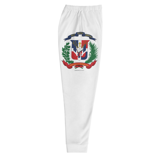 Escudo de la República Dominicana Men's Red Sweatpants Joggers  - 2020 - DominicanGirlfriend.com - Frases Dominicanas - República Dominicana Lifestyle Graphic T-Shirts Streetwear & Accessories - New York - Bronx - Washington Heights - Miami - Florida - Boca Chica - USA - Dominican Clothing