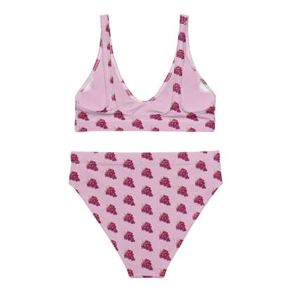 UVA 🍇 All-Over Print High-Waisted Bikini  - 2020 - DominicanGirlfriend.com - Frases Dominicanas - República Dominicana Lifestyle Graphic T-Shirts Streetwear & Accessories - New York - Bronx - Washington Heights - Miami - Florida - Boca Chica - USA - Dominican Clothing