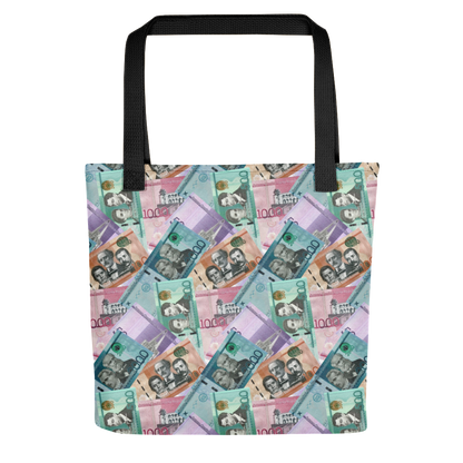 Dominican Pesos Tote Bag  - 2020 - DominicanGirlfriend.com - Frases Dominicanas - República Dominicana Lifestyle Graphic T-Shirts Streetwear & Accessories - New York - Bronx - Washington Heights - Miami - Florida - Boca Chica - USA - Dominican Clothing