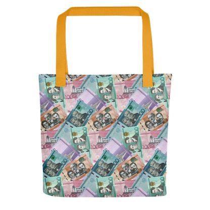Dominican Pesos Tote Bag  - 2020 - DominicanGirlfriend.com - Frases Dominicanas - República Dominicana Lifestyle Graphic T-Shirts Streetwear & Accessories - New York - Bronx - Washington Heights - Miami - Florida - Boca Chica - USA - Dominican Clothing