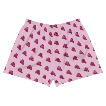 UVA 🍇 All-Over Print Women's Athletic Shorts  - 2020 - DominicanGirlfriend.com - Frases Dominicanas - República Dominicana Lifestyle Graphic T-Shirts Streetwear & Accessories - New York - Bronx - Washington Heights - Miami - Florida - Boca Chica - USA - Dominican Clothing