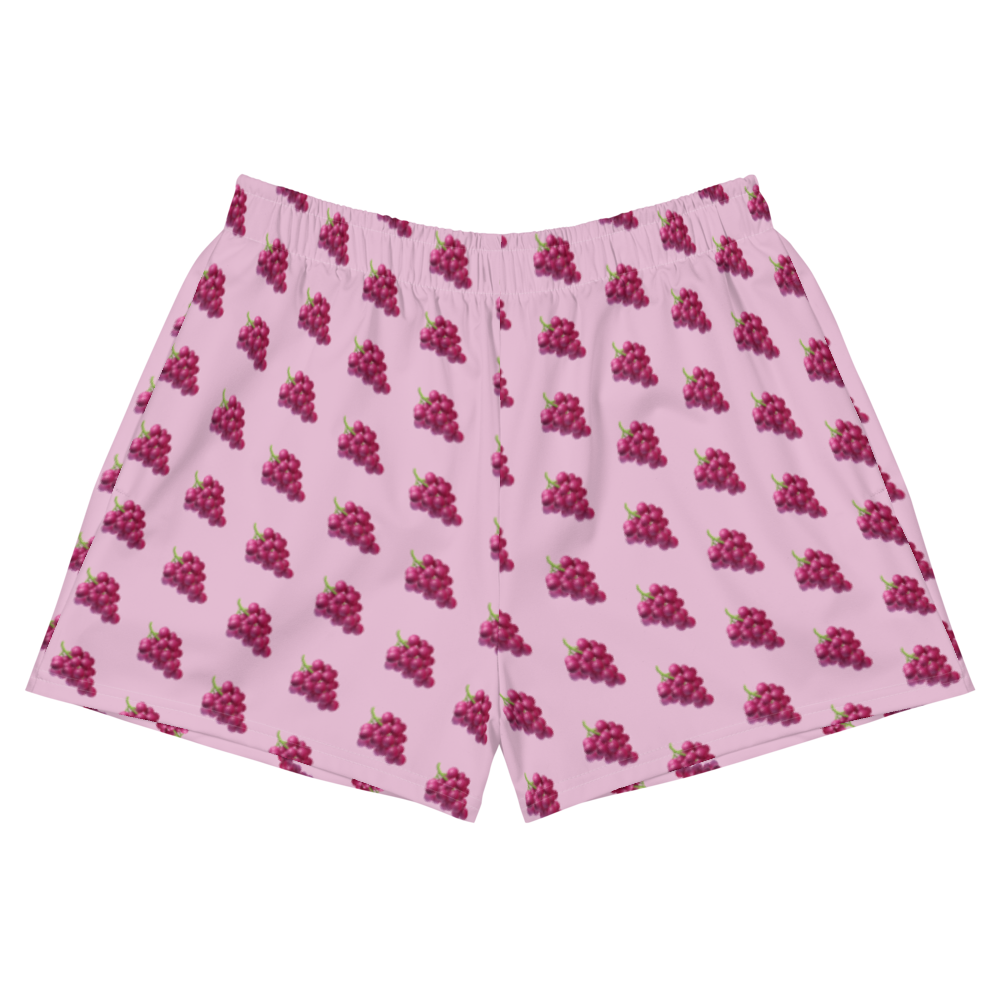 UVA 🍇 All-Over Print Women's Athletic Shorts  - 2020 - DominicanGirlfriend.com - Frases Dominicanas - República Dominicana Lifestyle Graphic T-Shirts Streetwear & Accessories - New York - Bronx - Washington Heights - Miami - Florida - Boca Chica - USA - Dominican Clothing