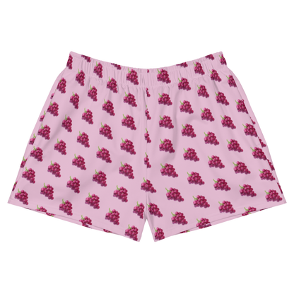 UVA 🍇 All-Over Print Women's Athletic Shorts  - 2020 - DominicanGirlfriend.com - Frases Dominicanas - República Dominicana Lifestyle Graphic T-Shirts Streetwear & Accessories - New York - Bronx - Washington Heights - Miami - Florida - Boca Chica - USA - Dominican Clothing