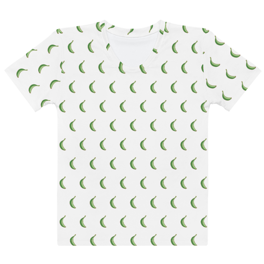 Platano All-Over Women's T-shirt  - 2020 - DominicanGirlfriend.com - Frases Dominicanas - República Dominicana Lifestyle Graphic T-Shirts Streetwear & Accessories - New York - Bronx - Washington Heights - Miami - Florida - Boca Chica - USA - Dominican Clothing