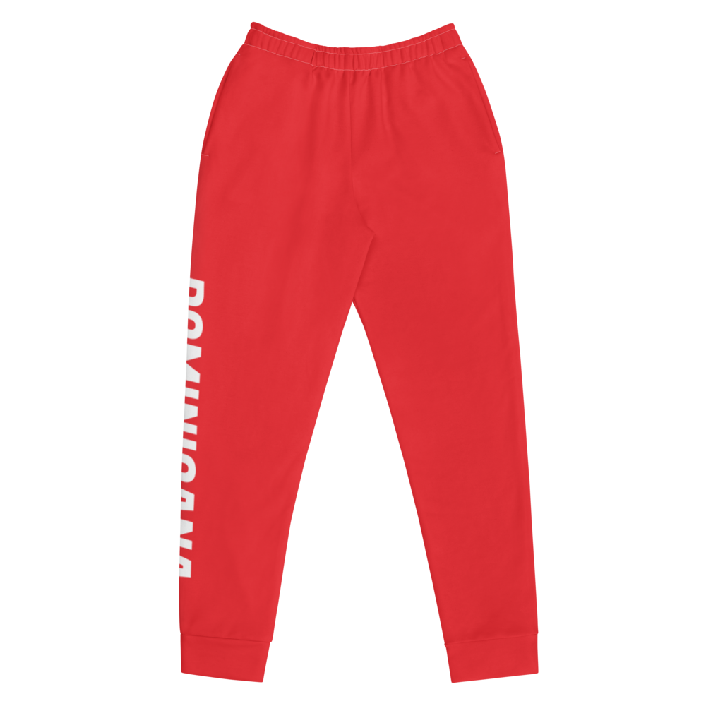 Dominicana Women's Red Sweatpants Joggers  - 2020 - DominicanGirlfriend.com - Frases Dominicanas - República Dominicana Lifestyle Graphic T-Shirts Streetwear & Accessories - New York - Bronx - Washington Heights - Miami - Florida - Boca Chica - USA - Dominican Clothing