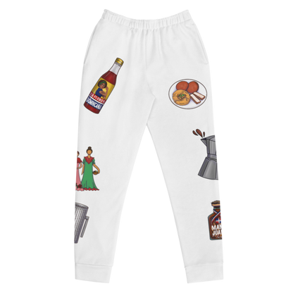 Dominican Treasures Women's White Joggers  - 2020 - DominicanGirlfriend.com - Frases Dominicanas - República Dominicana Lifestyle Graphic T-Shirts Streetwear & Accessories - New York - Bronx - Washington Heights - Miami - Florida - Boca Chica - USA - Dominican Clothing