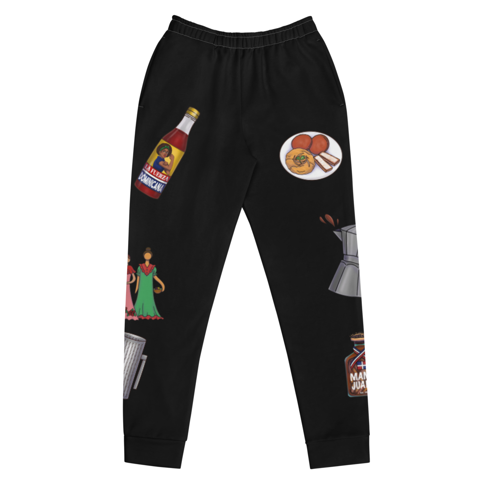 Dominican Treasures Women's Black Joggers  - 2020 - DominicanGirlfriend.com - Frases Dominicanas - República Dominicana Lifestyle Graphic T-Shirts Streetwear & Accessories - New York - Bronx - Washington Heights - Miami - Florida - Boca Chica - USA - Dominican Clothing