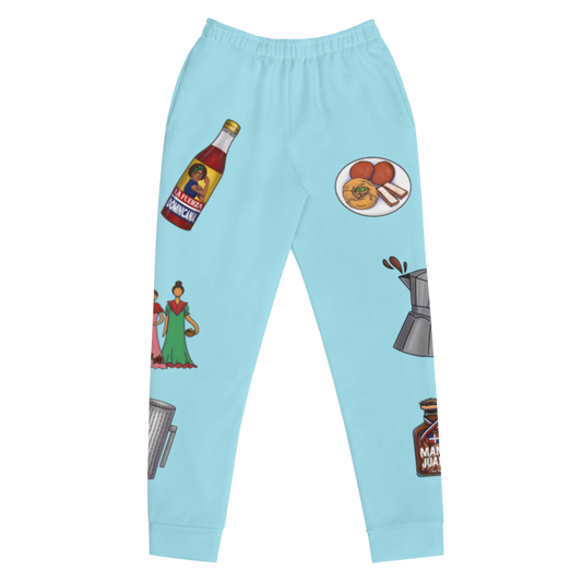 Dominican Treasures Women's Blizzard Blue Joggers  - 2020 - DominicanGirlfriend.com - Frases Dominicanas - República Dominicana Lifestyle Graphic T-Shirts Streetwear & Accessories - New York - Bronx - Washington Heights - Miami - Florida - Boca Chica - USA - Dominican Clothing