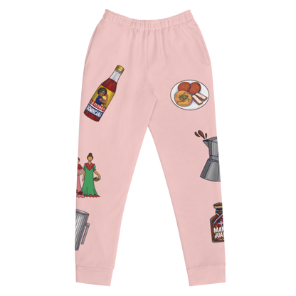 Dominican Treasures Women's Pink Joggers  - 2020 - DominicanGirlfriend.com - Frases Dominicanas - República Dominicana Lifestyle Graphic T-Shirts Streetwear & Accessories - New York - Bronx - Washington Heights - Miami - Florida - Boca Chica - USA - Dominican Clothing