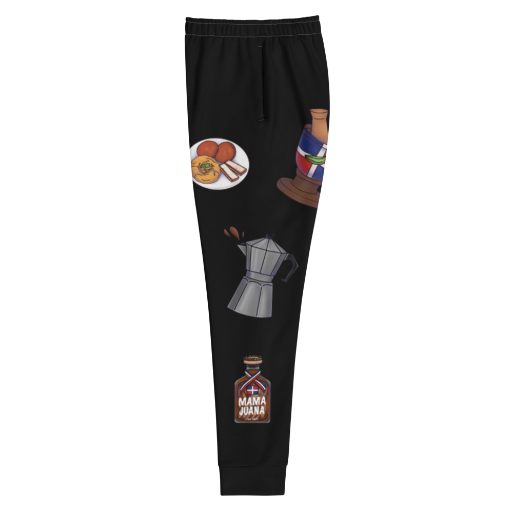 Dominican Treasures Women's Black Joggers  - 2020 - DominicanGirlfriend.com - Frases Dominicanas - República Dominicana Lifestyle Graphic T-Shirts Streetwear & Accessories - New York - Bronx - Washington Heights - Miami - Florida - Boca Chica - USA - Dominican Clothing