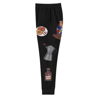 Dominican Treasures Women's Black Joggers  - 2020 - DominicanGirlfriend.com - Frases Dominicanas - República Dominicana Lifestyle Graphic T-Shirts Streetwear & Accessories - New York - Bronx - Washington Heights - Miami - Florida - Boca Chica - USA - Dominican Clothing