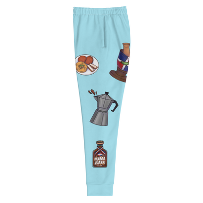 Dominican Treasures Women's Blizzard Blue Joggers  - 2020 - DominicanGirlfriend.com - Frases Dominicanas - República Dominicana Lifestyle Graphic T-Shirts Streetwear & Accessories - New York - Bronx - Washington Heights - Miami - Florida - Boca Chica - USA - Dominican Clothing