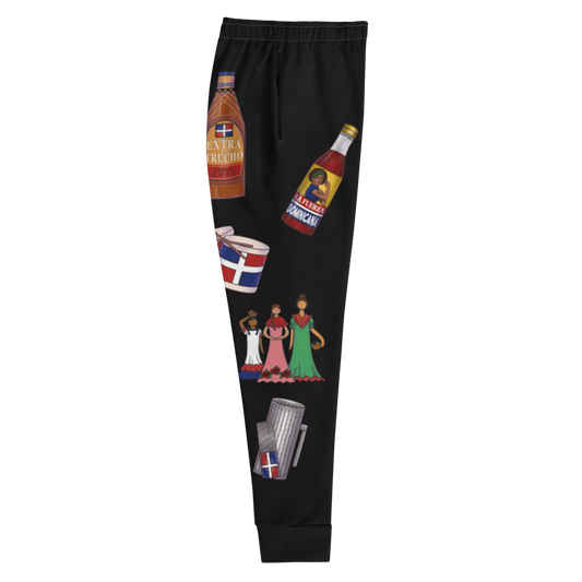 Dominican Treasures Women's Black Joggers  - 2020 - DominicanGirlfriend.com - Frases Dominicanas - República Dominicana Lifestyle Graphic T-Shirts Streetwear & Accessories - New York - Bronx - Washington Heights - Miami - Florida - Boca Chica - USA - Dominican Clothing