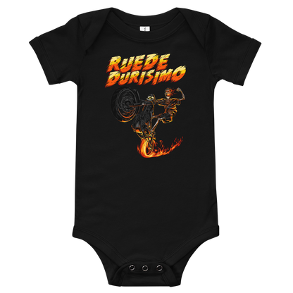 Ruede Durisimo Baby Short Sleeve One Piece  - 2020 - DominicanGirlfriend.com - Frases Dominicanas - República Dominicana Lifestyle Graphic T-Shirts Streetwear & Accessories - New York - Bronx - Washington Heights - Miami - Florida - Boca Chica - USA - Dominican Clothing