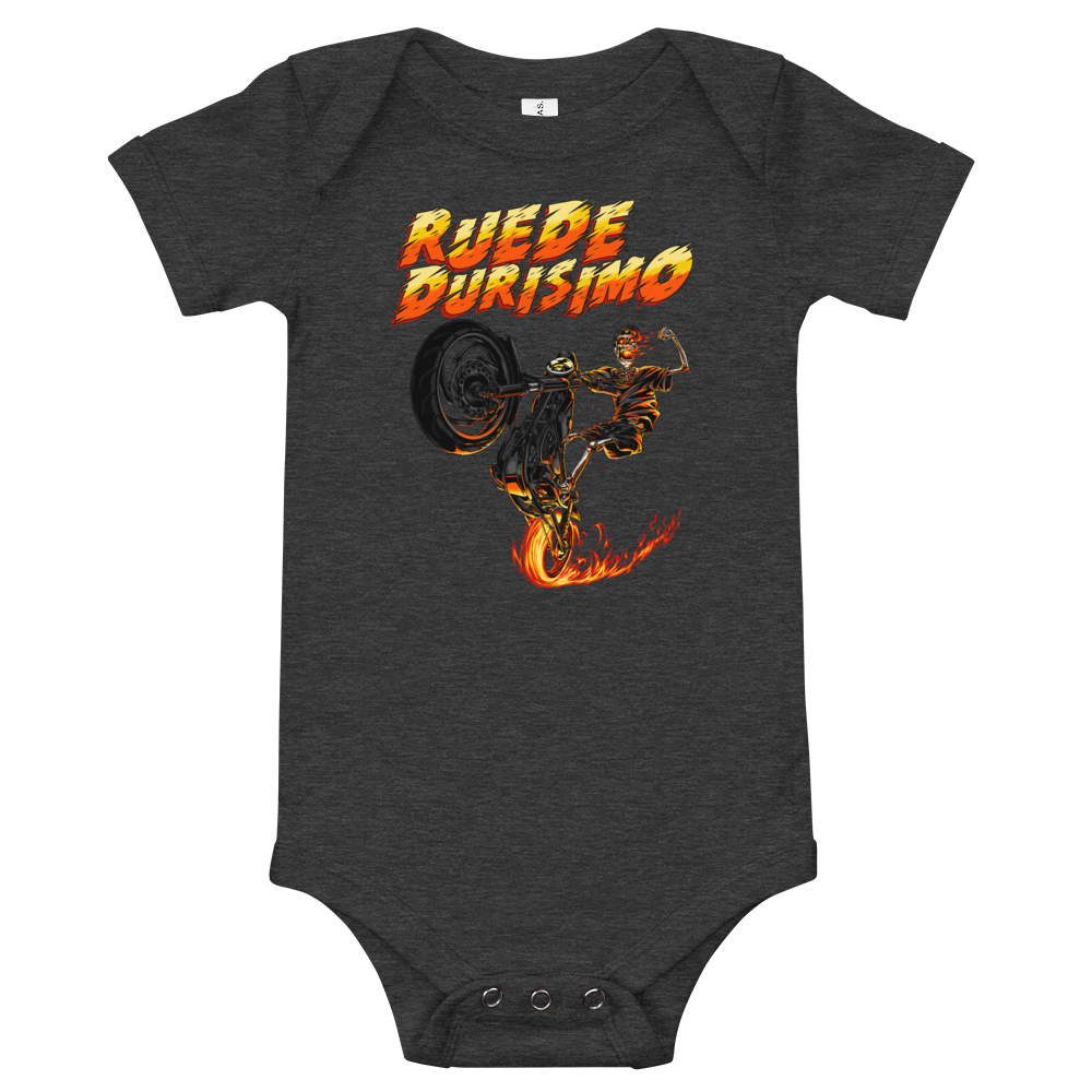 Ruede Durisimo Baby Short Sleeve One Piece  - 2020 - DominicanGirlfriend.com - Frases Dominicanas - República Dominicana Lifestyle Graphic T-Shirts Streetwear & Accessories - New York - Bronx - Washington Heights - Miami - Florida - Boca Chica - USA - Dominican Clothing