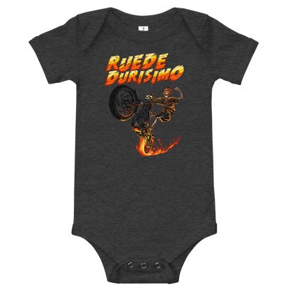 Ruede Durisimo Baby Short Sleeve One Piece  - 2020 - DominicanGirlfriend.com - Frases Dominicanas - República Dominicana Lifestyle Graphic T-Shirts Streetwear & Accessories - New York - Bronx - Washington Heights - Miami - Florida - Boca Chica - USA - Dominican Clothing