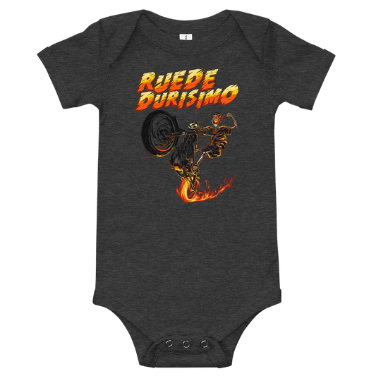 Ruede Durisimo Baby Short Sleeve One Piece  - 2020 - DominicanGirlfriend.com - Frases Dominicanas - República Dominicana Lifestyle Graphic T-Shirts Streetwear & Accessories - New York - Bronx - Washington Heights - Miami - Florida - Boca Chica - USA - Dominican Clothing