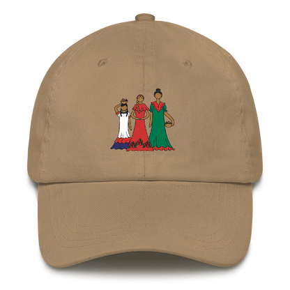 Dominican Faceless Dolls Dad Hat  - 2020 - DominicanGirlfriend.com - Frases Dominicanas - República Dominicana Lifestyle Graphic T-Shirts Streetwear & Accessories - New York - Bronx - Washington Heights - Miami - Florida - Boca Chica - USA - Dominican Clothing