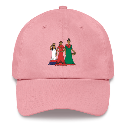 Dominican Faceless Dolls Dad Hat  - 2020 - DominicanGirlfriend.com - Frases Dominicanas - República Dominicana Lifestyle Graphic T-Shirts Streetwear & Accessories - New York - Bronx - Washington Heights - Miami - Florida - Boca Chica - USA - Dominican Clothing