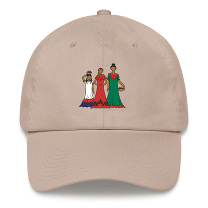 Dominican Faceless Dolls Dad Hat  - 2020 - DominicanGirlfriend.com - Frases Dominicanas - República Dominicana Lifestyle Graphic T-Shirts Streetwear & Accessories - New York - Bronx - Washington Heights - Miami - Florida - Boca Chica - USA - Dominican Clothing