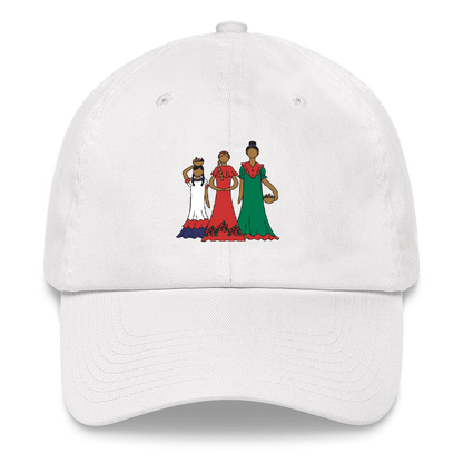 Dominican Faceless Dolls Dad Hat  - 2020 - DominicanGirlfriend.com - Frases Dominicanas - República Dominicana Lifestyle Graphic T-Shirts Streetwear & Accessories - New York - Bronx - Washington Heights - Miami - Florida - Boca Chica - USA - Dominican Clothing