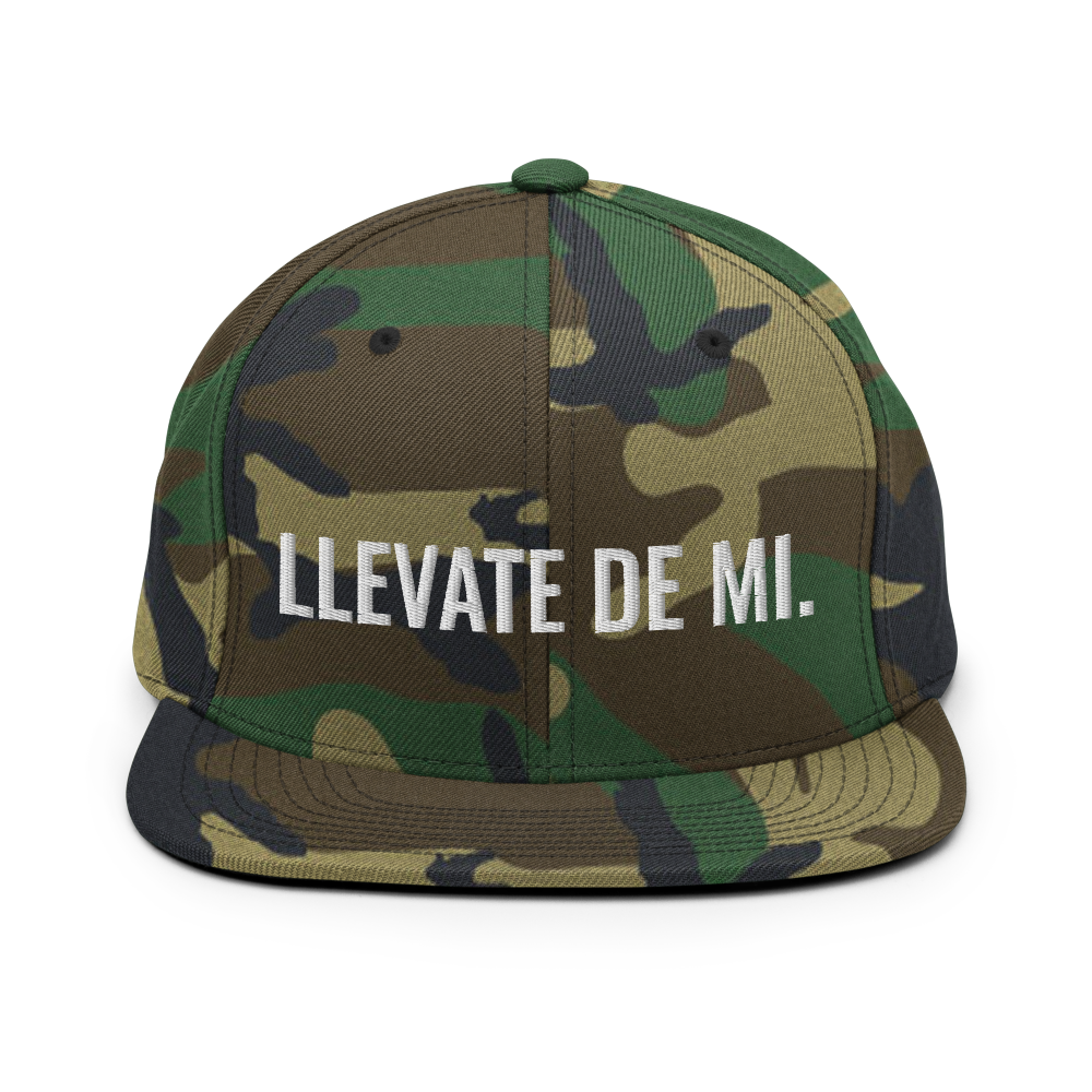 Llevate De Mi Snapback Hat  - 2020 - DominicanGirlfriend.com - Frases Dominicanas - República Dominicana Lifestyle Graphic T-Shirts Streetwear & Accessories - New York - Bronx - Washington Heights - Miami - Florida - Boca Chica - USA - Dominican Clothing