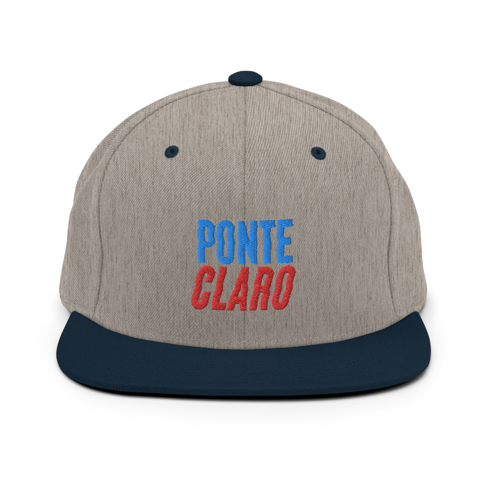 Ponte Claro Snapback Hat  - 2020 - DominicanGirlfriend.com - Frases Dominicanas - República Dominicana Lifestyle Graphic T-Shirts Streetwear & Accessories - New York - Bronx - Washington Heights - Miami - Florida - Boca Chica - USA - Dominican Clothing