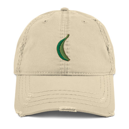 Platano Distressed Dad Hat  - 2020 - DominicanGirlfriend.com - Frases Dominicanas - República Dominicana Lifestyle Graphic T-Shirts Streetwear & Accessories - New York - Bronx - Washington Heights - Miami - Florida - Boca Chica - USA - Dominican Clothing