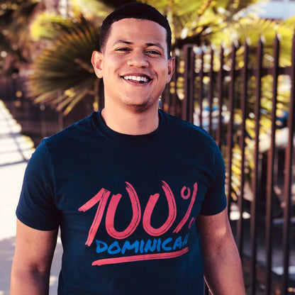 100% Dominican Unisex T-Shirt  - 2020 - DominicanGirlfriend.com - Frases Dominicanas - República Dominicana Lifestyle Graphic T-Shirts Streetwear & Accessories - New York - Bronx - Washington Heights - Miami - Florida - Boca Chica - USA - Dominican Clothing