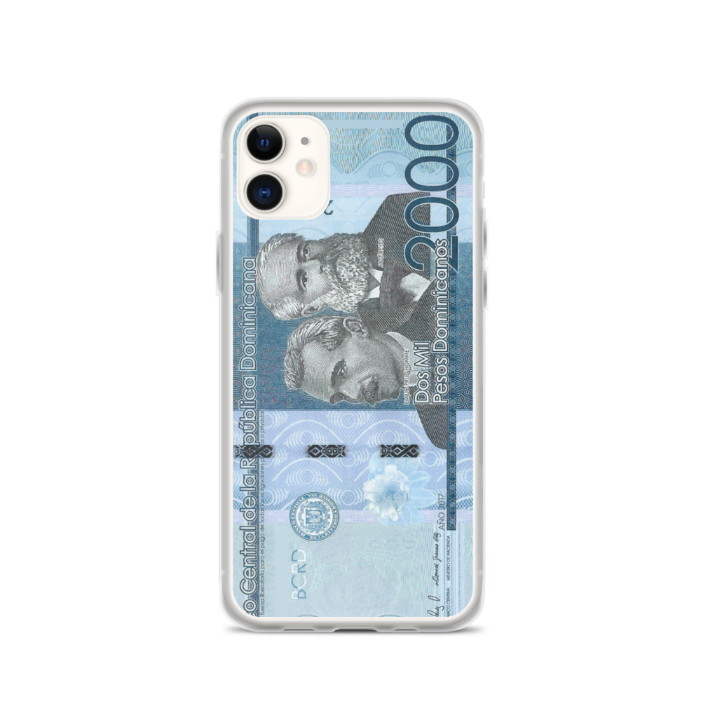 2000 Dominican Pesos iPhone Case  - 2020 - DominicanGirlfriend.com - Frases Dominicanas - República Dominicana Lifestyle Graphic T-Shirts Streetwear & Accessories - New York - Bronx - Washington Heights - Miami - Florida - Boca Chica - USA - Dominican Clothing