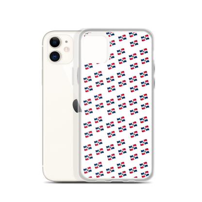 All-Over Emoji República Dominicana Flag iPhone Case  - 2020 - DominicanGirlfriend.com - Frases Dominicanas - República Dominicana Lifestyle Graphic T-Shirts Streetwear & Accessories - New York - Bronx - Washington Heights - Miami - Florida - Boca Chica - USA - Dominican Clothing