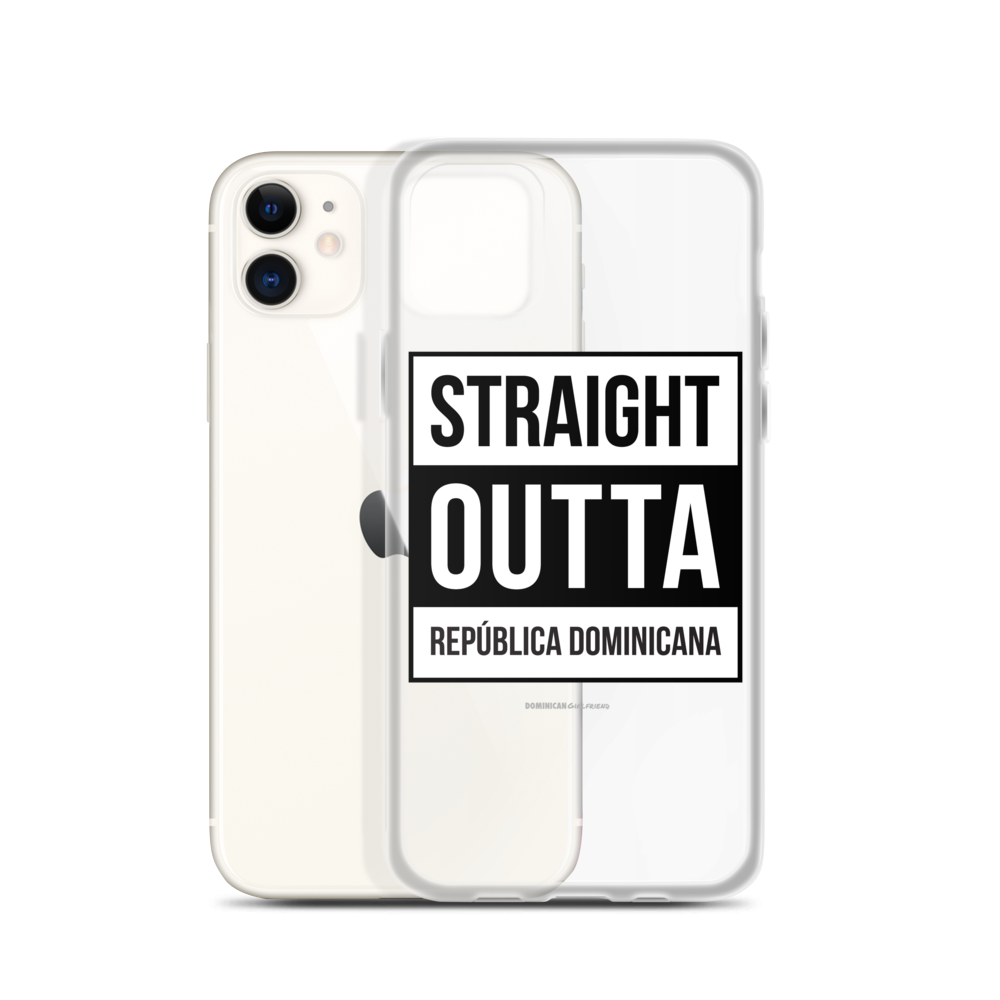Straight Outta República Dominicana iPhone Case  - 2020 - DominicanGirlfriend.com - Frases Dominicanas - República Dominicana Lifestyle Graphic T-Shirts Streetwear & Accessories - New York - Bronx - Washington Heights - Miami - Florida - Boca Chica - USA - Dominican Clothing