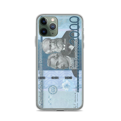 2000 Dominican Pesos iPhone Case  - 2020 - DominicanGirlfriend.com - Frases Dominicanas - República Dominicana Lifestyle Graphic T-Shirts Streetwear & Accessories - New York - Bronx - Washington Heights - Miami - Florida - Boca Chica - USA - Dominican Clothing