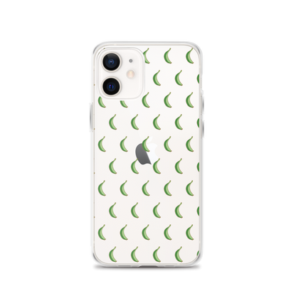 Platano All-Over iPhone Case (Transparent)  - 2020 - DominicanGirlfriend.com - Frases Dominicanas - República Dominicana Lifestyle Graphic T-Shirts Streetwear & Accessories - New York - Bronx - Washington Heights - Miami - Florida - Boca Chica - USA - Dominican Clothing