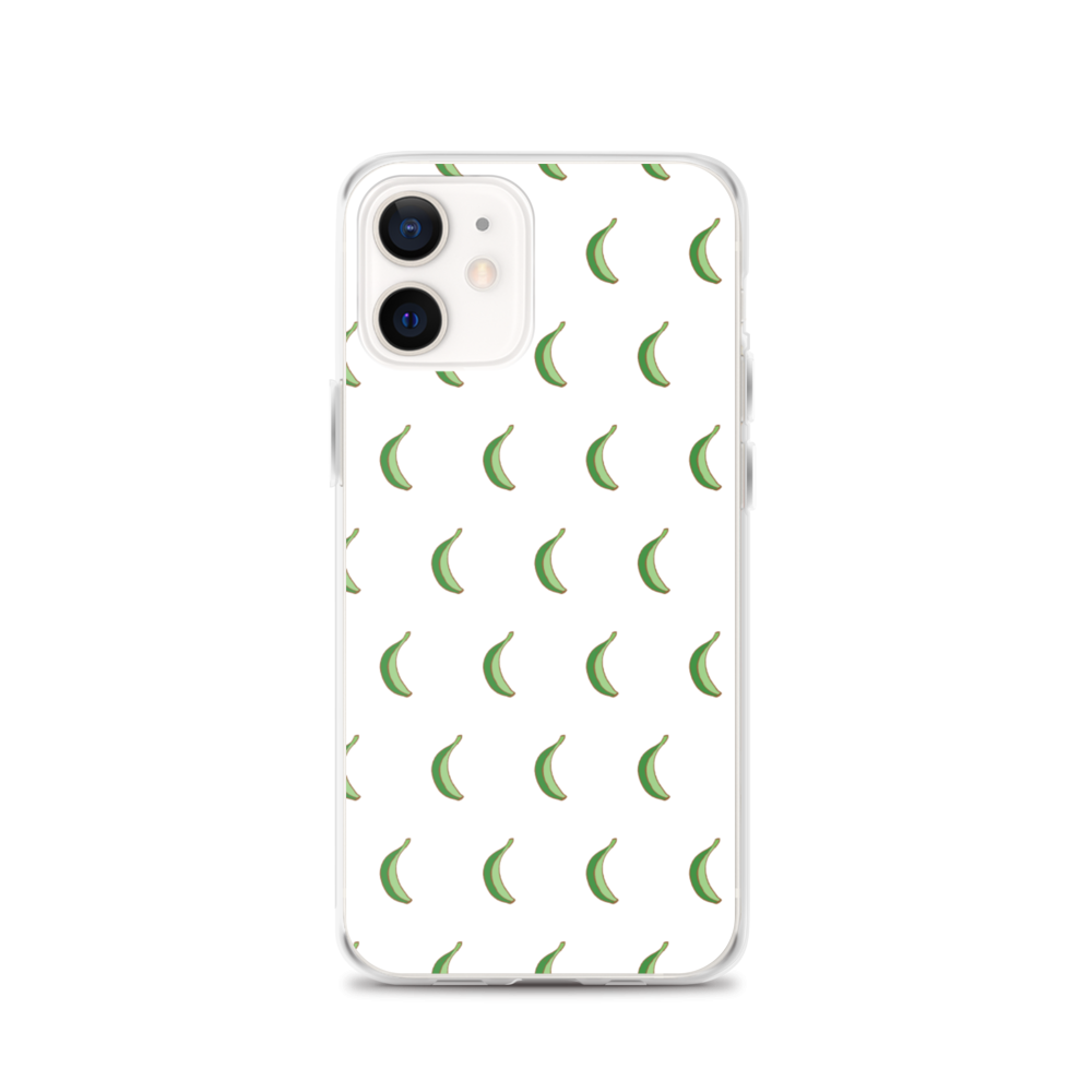 Platano All-Over iPhone Case (White)  - 2020 - DominicanGirlfriend.com - Frases Dominicanas - República Dominicana Lifestyle Graphic T-Shirts Streetwear & Accessories - New York - Bronx - Washington Heights - Miami - Florida - Boca Chica - USA - Dominican Clothing