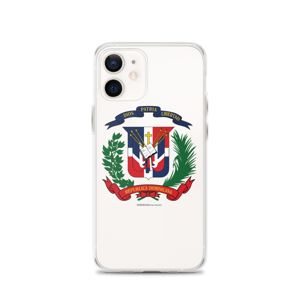 Escudo de la República Dominicana iPhone Case  - 2020 - DominicanGirlfriend.com - Frases Dominicanas - República Dominicana Lifestyle Graphic T-Shirts Streetwear & Accessories - New York - Bronx - Washington Heights - Miami - Florida - Boca Chica - USA - Dominican Clothing