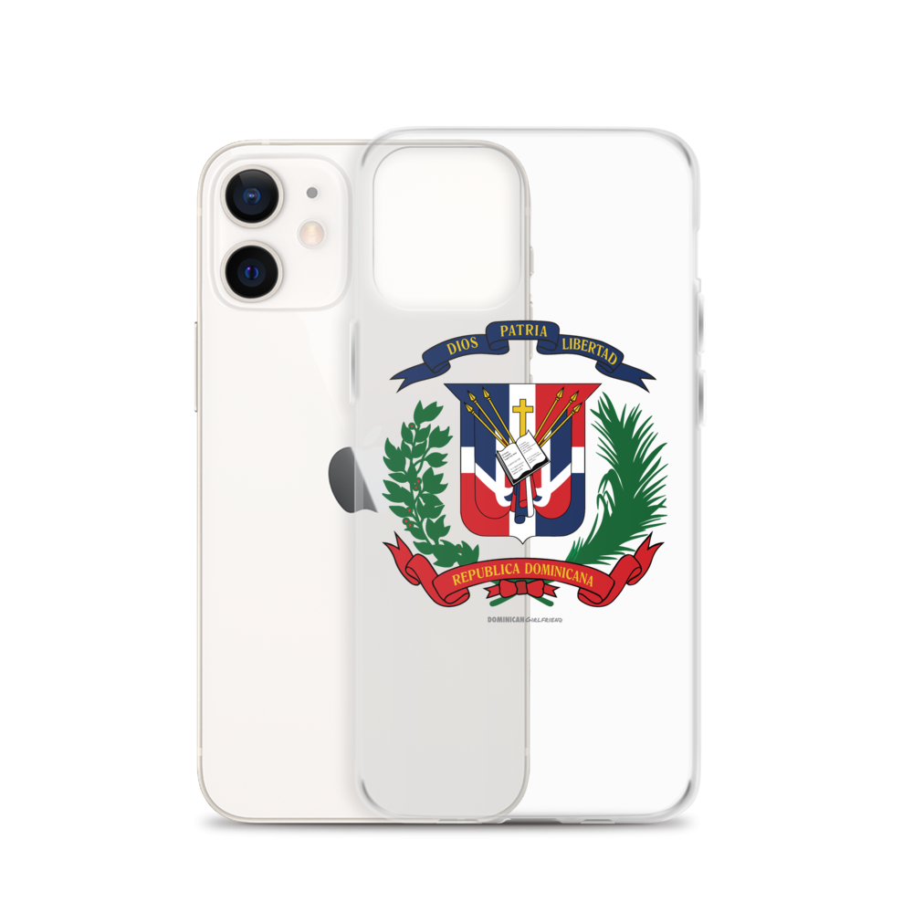Escudo de la República Dominicana iPhone Case  - 2020 - DominicanGirlfriend.com - Frases Dominicanas - República Dominicana Lifestyle Graphic T-Shirts Streetwear & Accessories - New York - Bronx - Washington Heights - Miami - Florida - Boca Chica - USA - Dominican Clothing