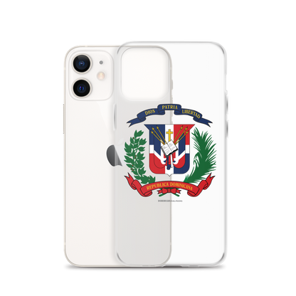 Escudo de la República Dominicana iPhone Case  - 2020 - DominicanGirlfriend.com - Frases Dominicanas - República Dominicana Lifestyle Graphic T-Shirts Streetwear & Accessories - New York - Bronx - Washington Heights - Miami - Florida - Boca Chica - USA - Dominican Clothing