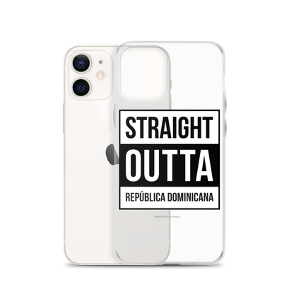 Straight Outta República Dominicana iPhone Case  - 2020 - DominicanGirlfriend.com - Frases Dominicanas - República Dominicana Lifestyle Graphic T-Shirts Streetwear & Accessories - New York - Bronx - Washington Heights - Miami - Florida - Boca Chica - USA - Dominican Clothing